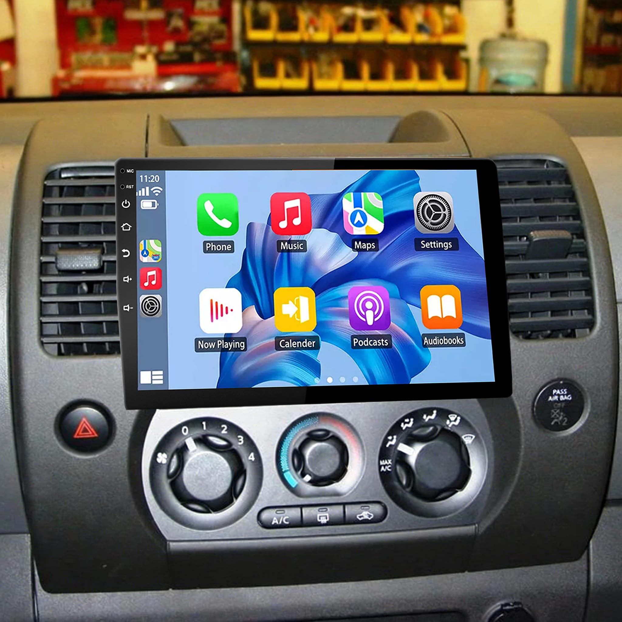 – Android 15 Double Din Car Stereo Radio For Nissan Xterra 2000-2008, GPS Navi Head Unit 2 Din for Carplay Android Auto 10.1" HD Touch Screen DAB+ Bluetooth WiFi RDS SWC DVR Backup Camera 4+64G