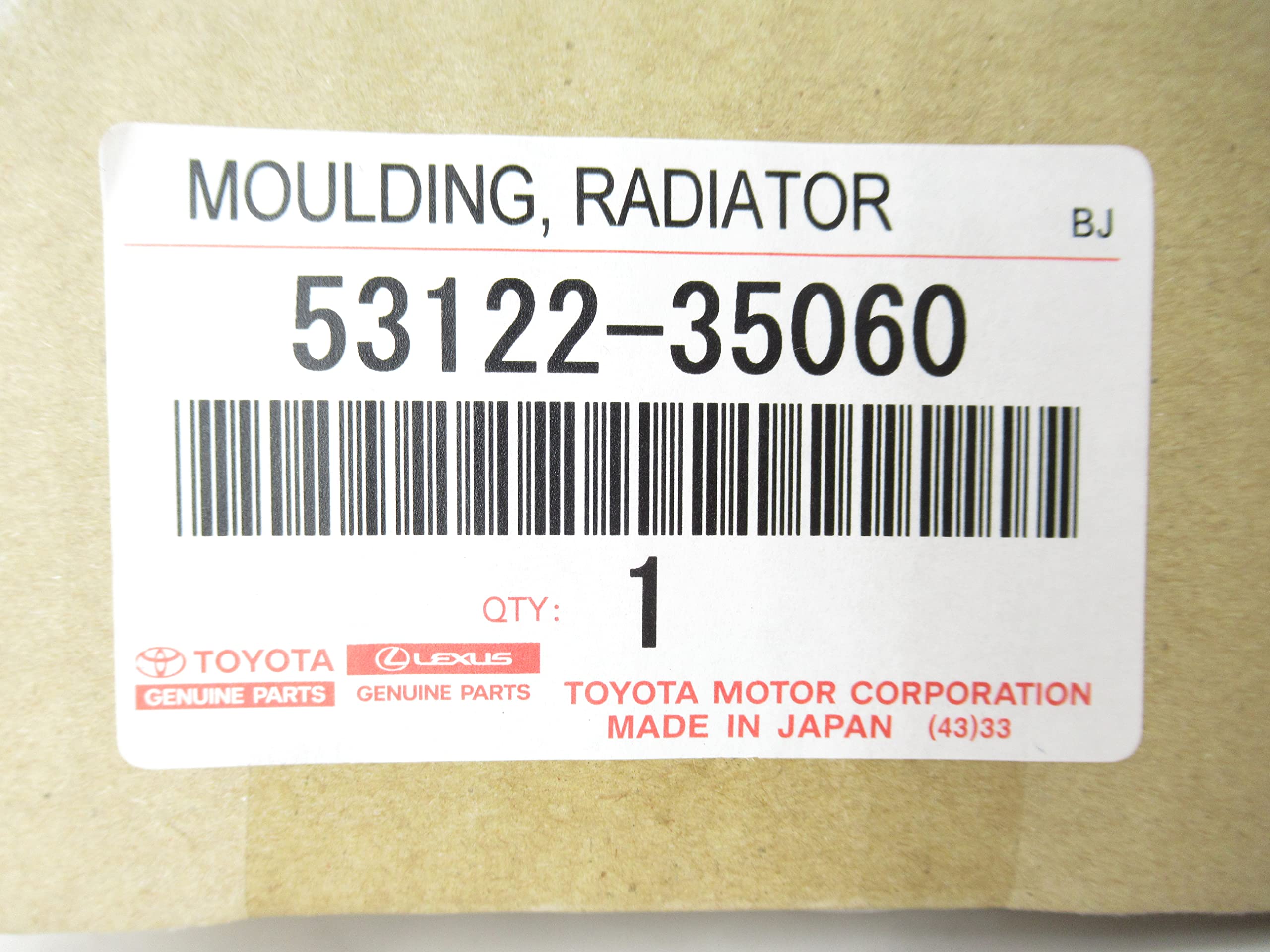 Amazon.com: Genuine Toyota 53122-35060 Radiator Grille Molding 