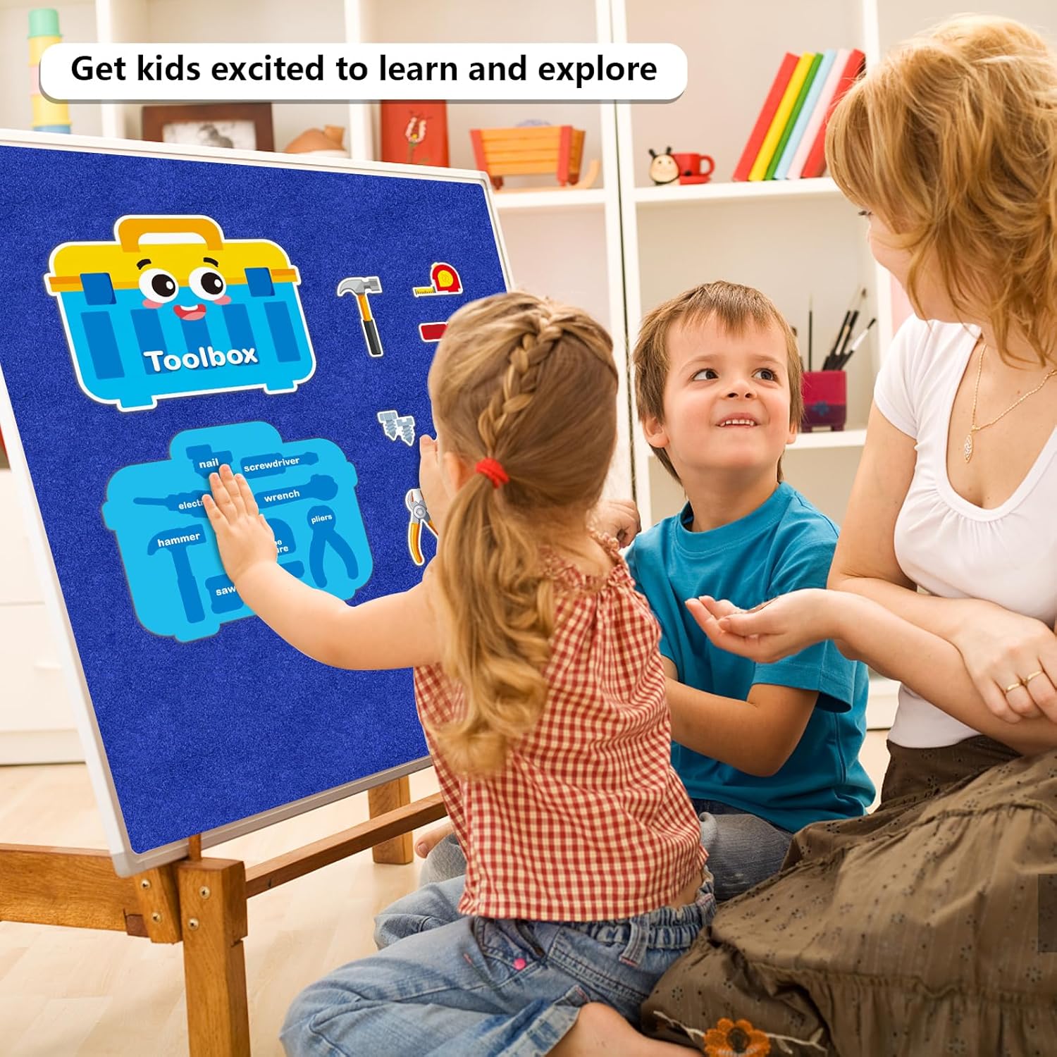 Toolbox Memory Matching Game Kids Educational Toys Felt Board Pieces Learning Activities Fine Motor Skills Toys Classroom Must Haves