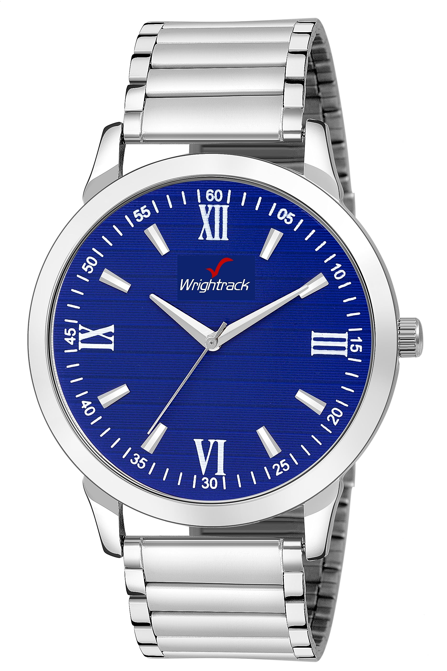 WRIGHTRACK New Generation Analog Stainless Steel Chain Watch for Men & Boys (Blue) (B0CG6L1YNY) Amazon Price History, Amazon Price Tracker