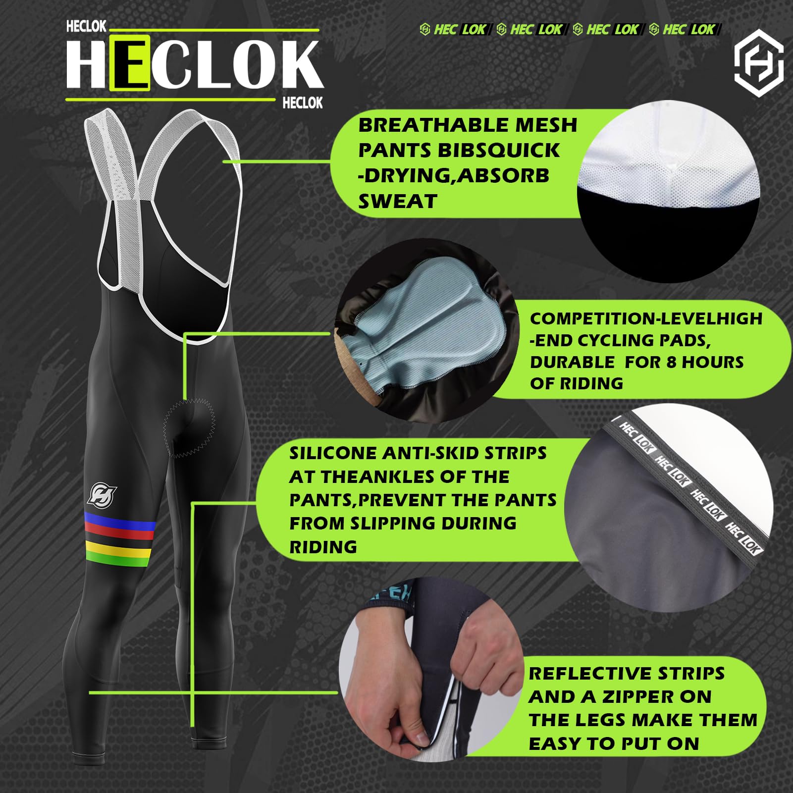 Completo Ciclismo Invernale Uomo Manica Lunga – 9D Gel, Antivento