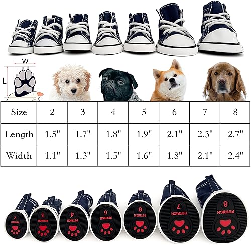 Miniatura 2 de HPWFHPLF Botas para perro, zapatos deportivos para perros pequeños, medianos y grandes, protectores de patas antideslizantes para pavimento caliente