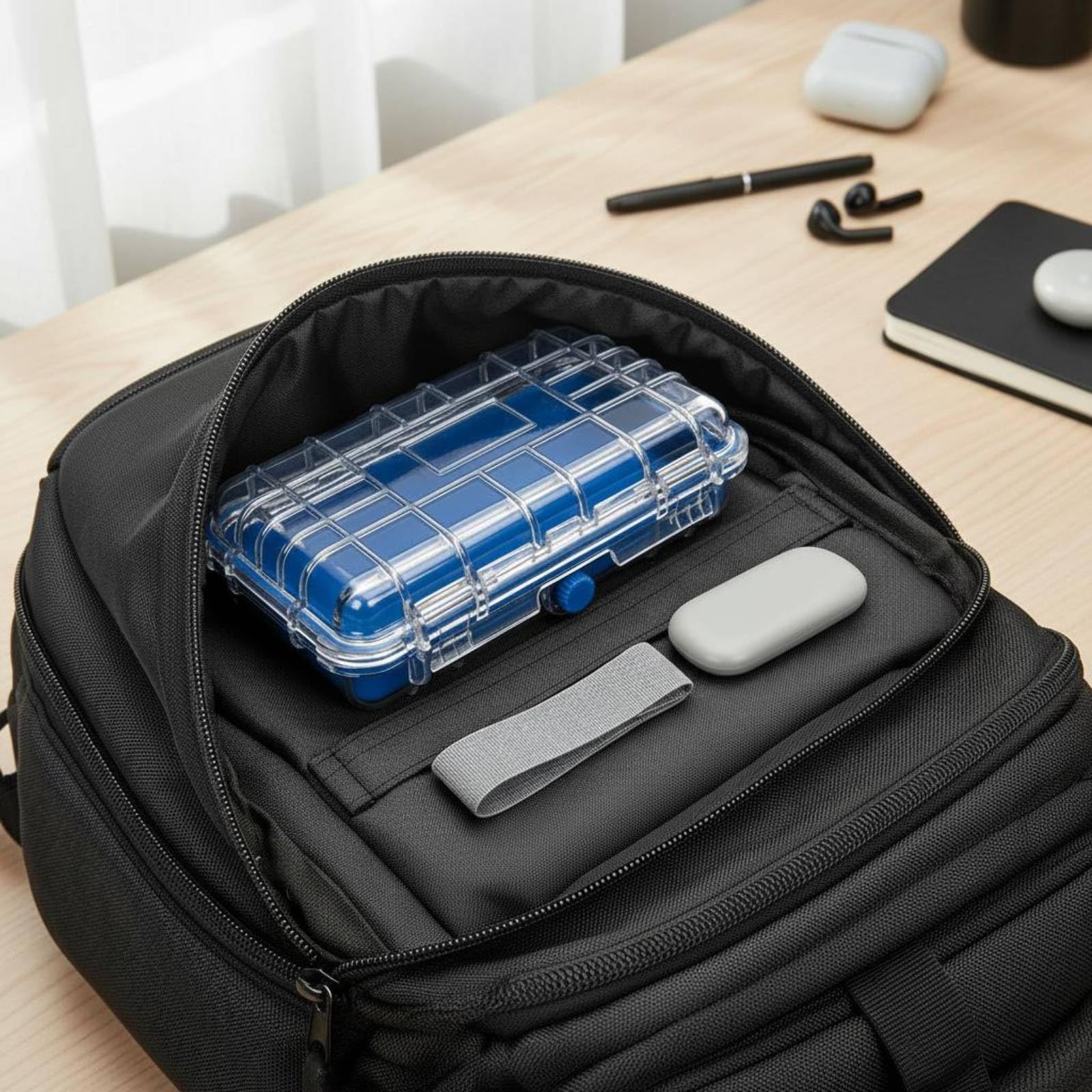 Scatola Portaattrezzi Impermeabile Antiurto Custodia Rigida Impermeabile Chiusura Sicura Valigetta Tecnologica in Plastica per Cantiere, style to 5