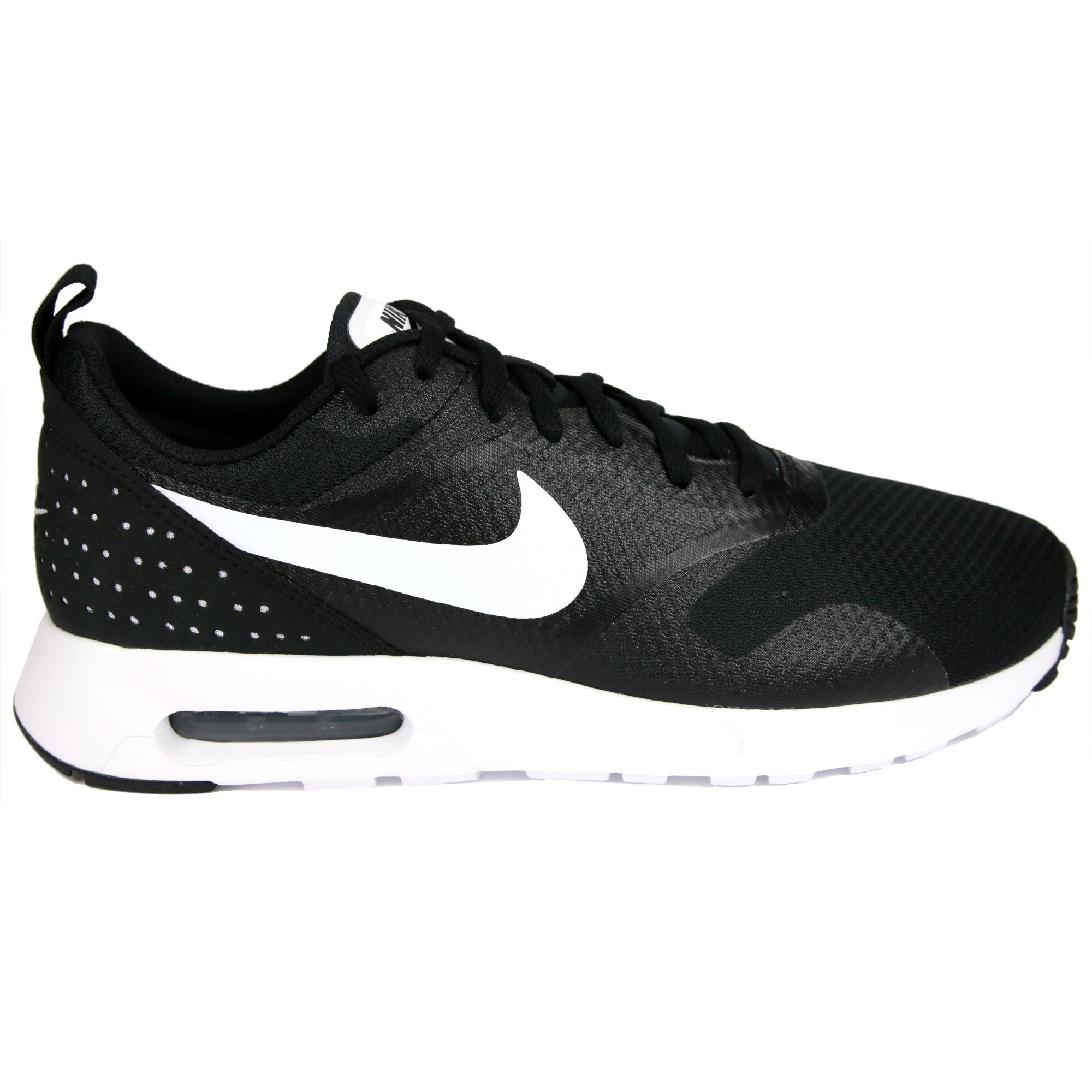 Nike Mens Air Max Tavas Gym Lightweight Running Walking Sports Sneakers - Black/White/Black - 12