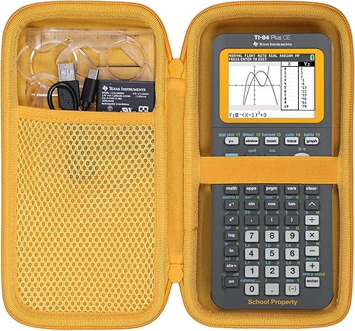 co2CREA Estuche de transporte para Texas Instruments TI-84 Plus CE Python mejoradoTI-84TI-Nspire CX II CASTI-Nspire CX IITI-83 PlusTI-89