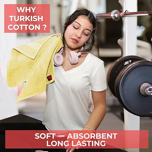 Miniatura 3 de TEXTILOM Toallas para cuerpo y cara, calidad de hotel y spa, suaves, absorbentes, de secado rápido, para tu cuerpo, 100% algodón turco, juego de 4
