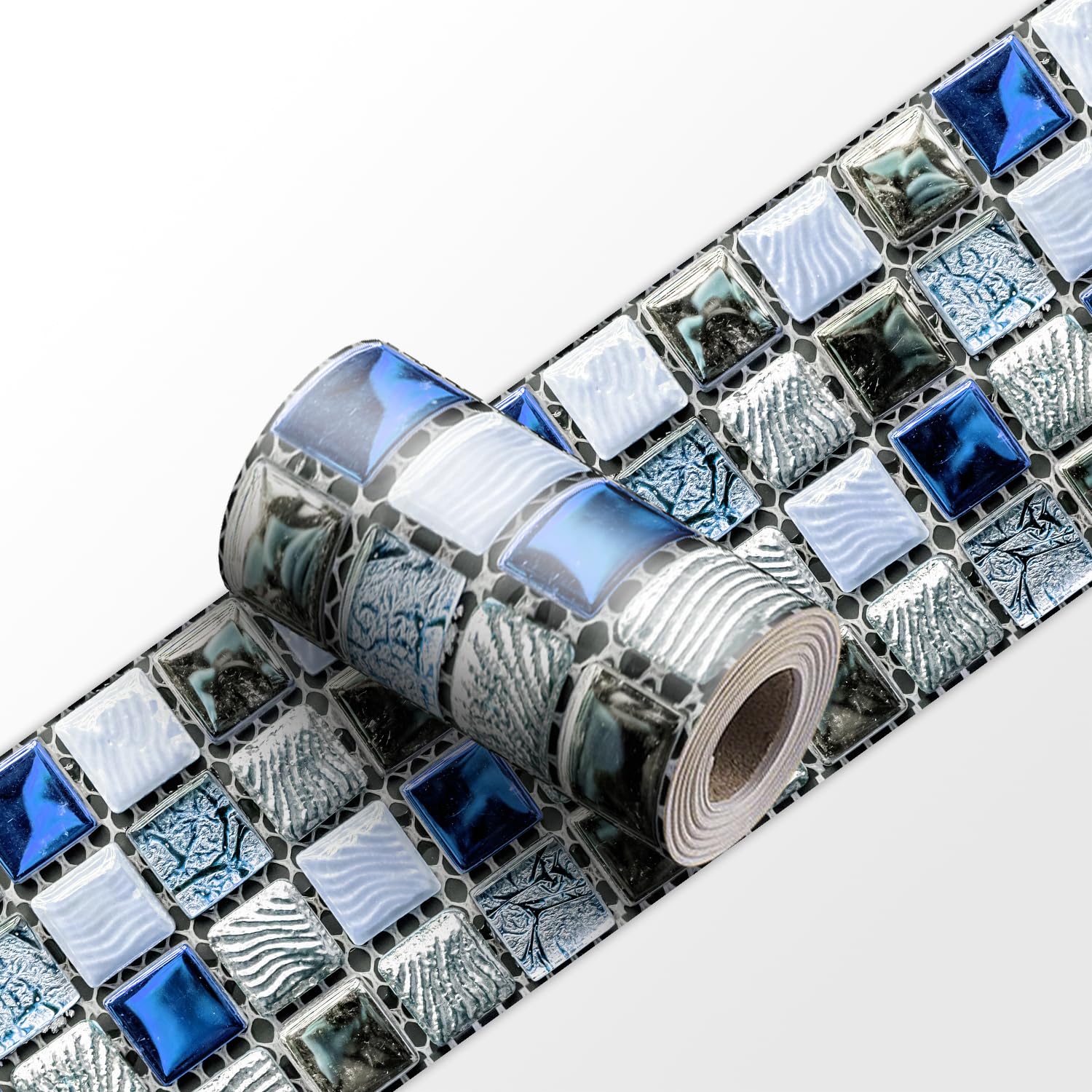 VisitRyl Wallpaper Border Self Adhesive Wall Tiles Decorative, Peel and Stick Wall Border Bathroom Stickers YX-266 20 * 240cm