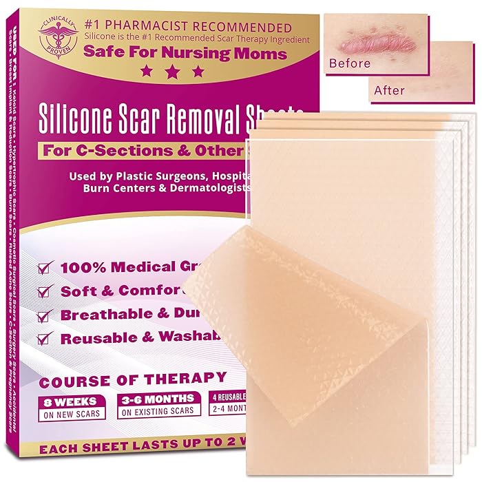 Buy MedicalGrade Scar removal sheet, Clinically Proven, Silicone