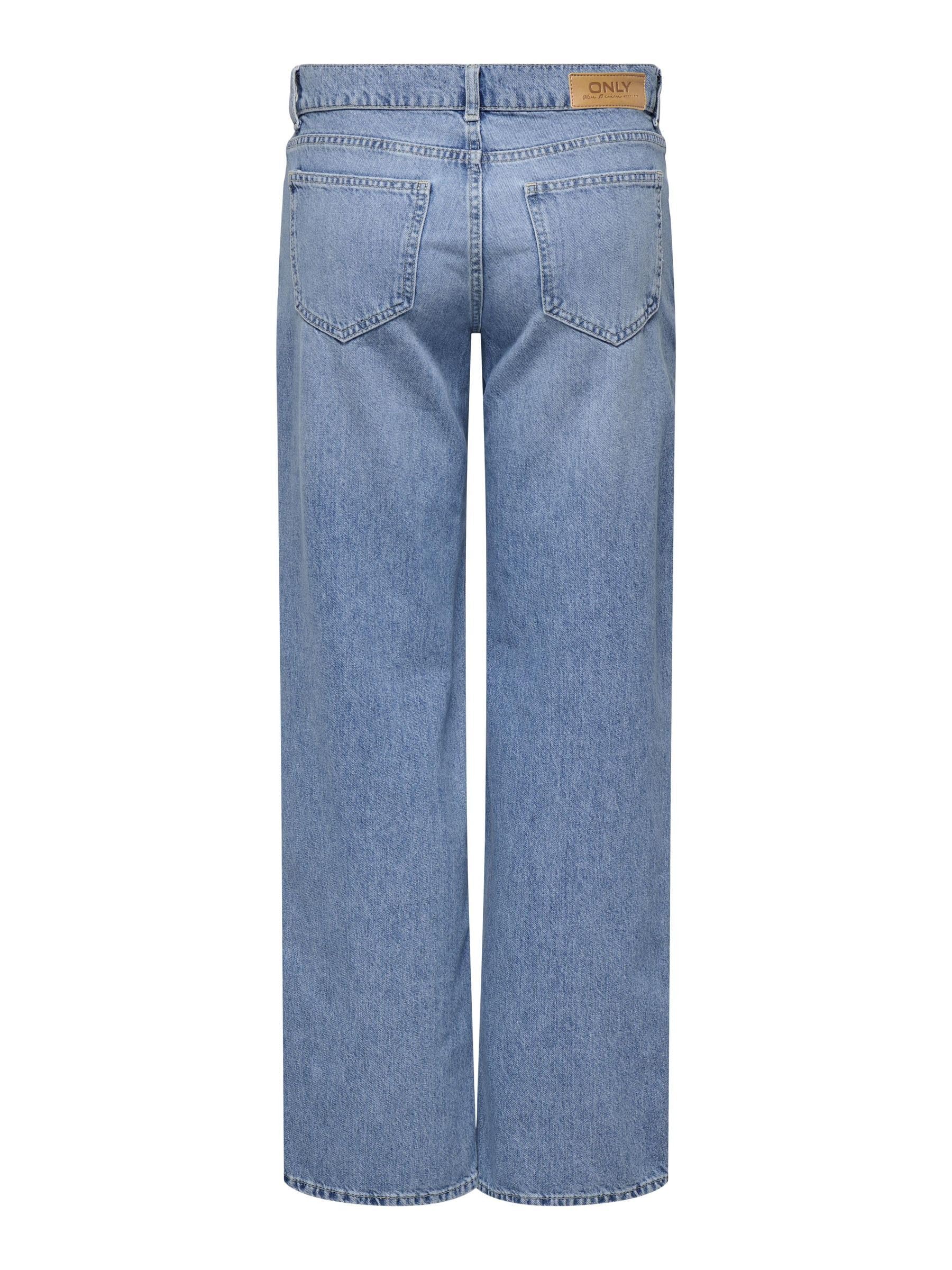 ONLY Female Jeans mit weitem Bein ONLBRENDA Niedrige Taille Gerade geschnitten Jeans