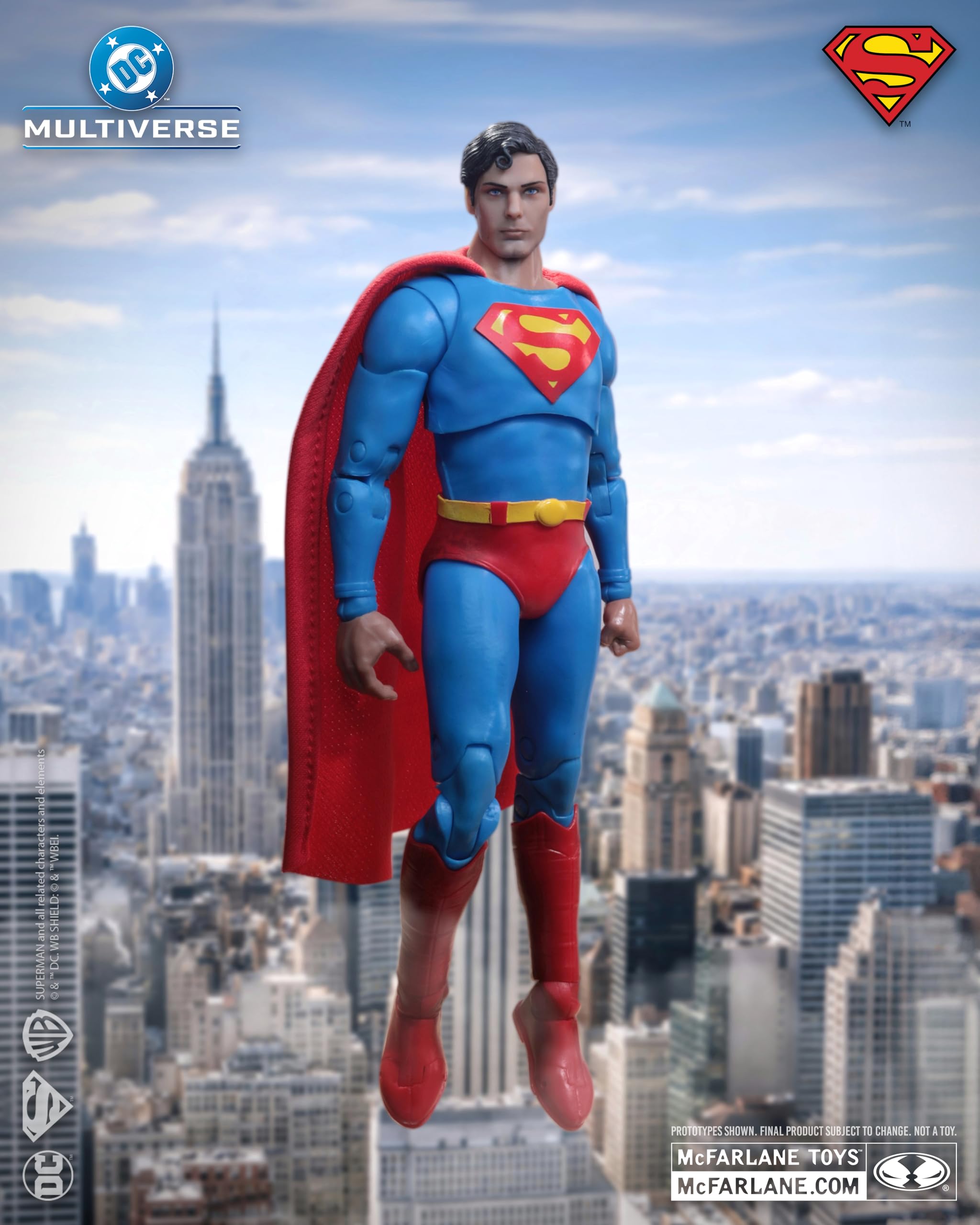 McFarlane DC Multiverse Superman (Superman: The Movie 1978) Figura de acción de 7 Pulgadas (edición teatral de Lujo) Juguetes