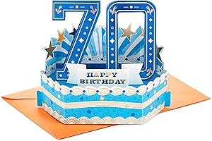 Hallmark Paper Wonder 70th Birthday Pop Up Card (Celebrating You)