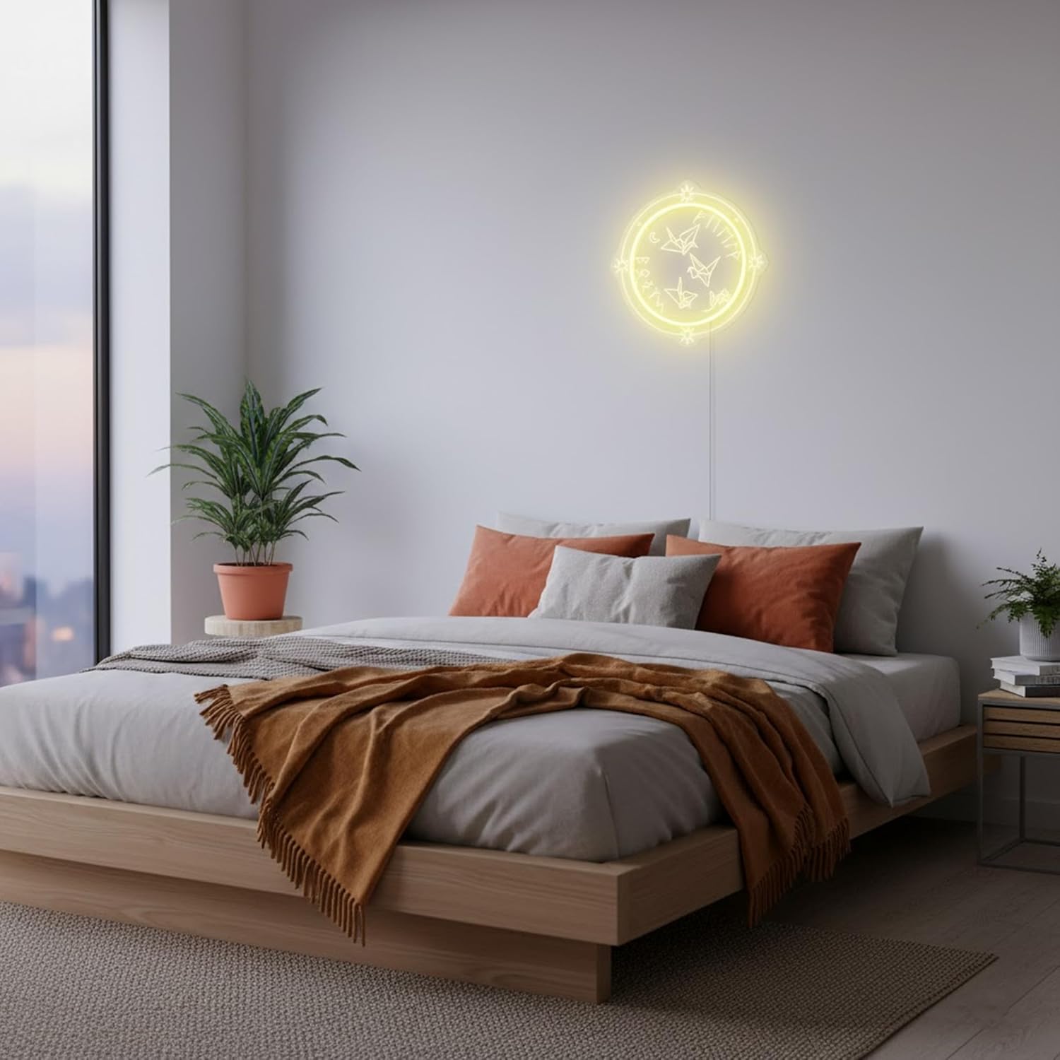 Manacled Neon Sign Gift for Fanfiction Lover PaperCrane Manacled Neon Light Handmade LED Light Sign for Book Room Wall Decor Neon