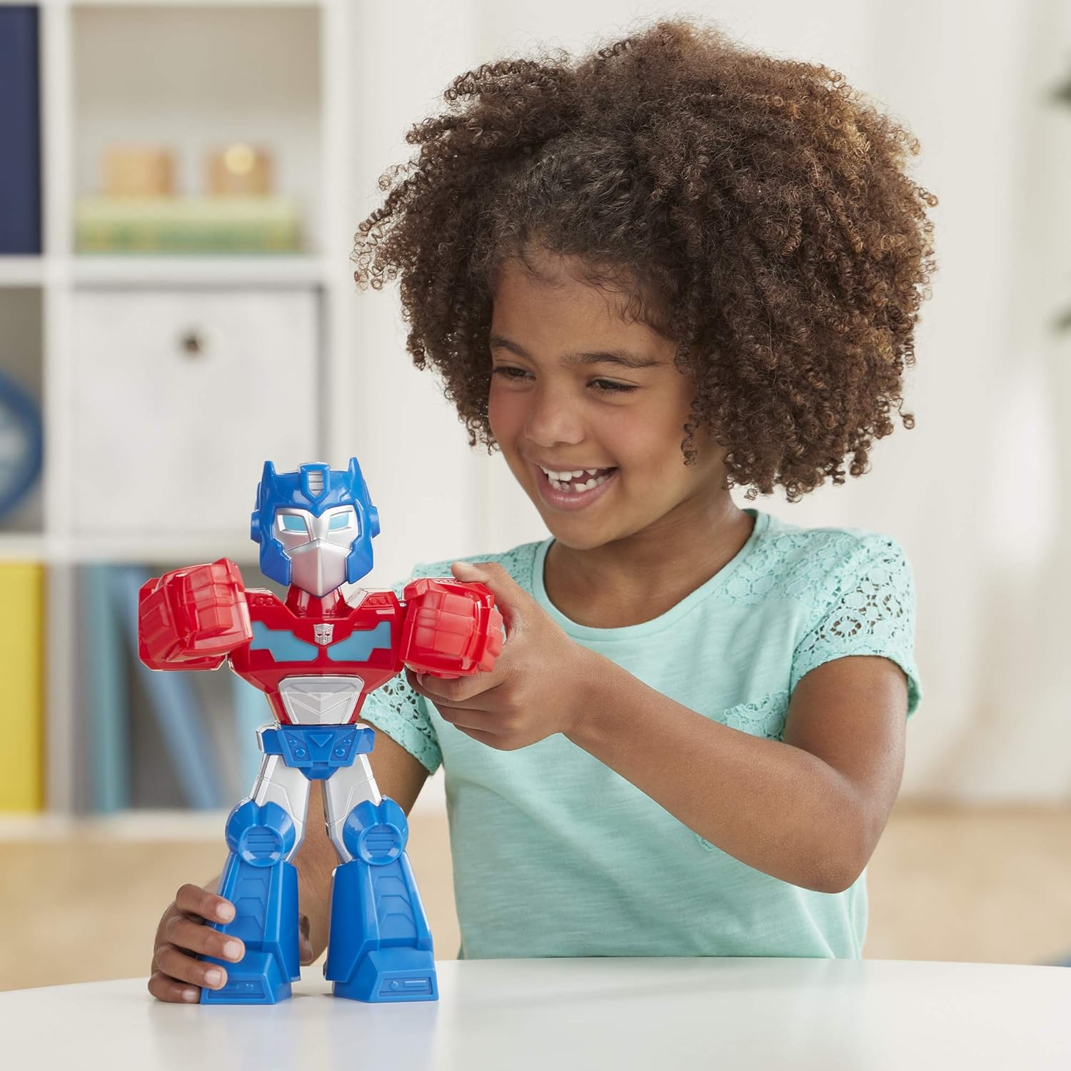 Transformers Optimus Prime Mega Mighties 10" Action Figure, Toys for Kids Ages 3 & Up (Amazon Exclusive) - Image 10