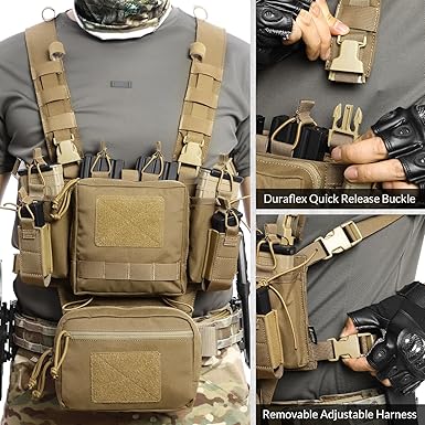 Amazon.co.jp: VOTAGOO GEAR チェストリグ タクティカル チェストリグ