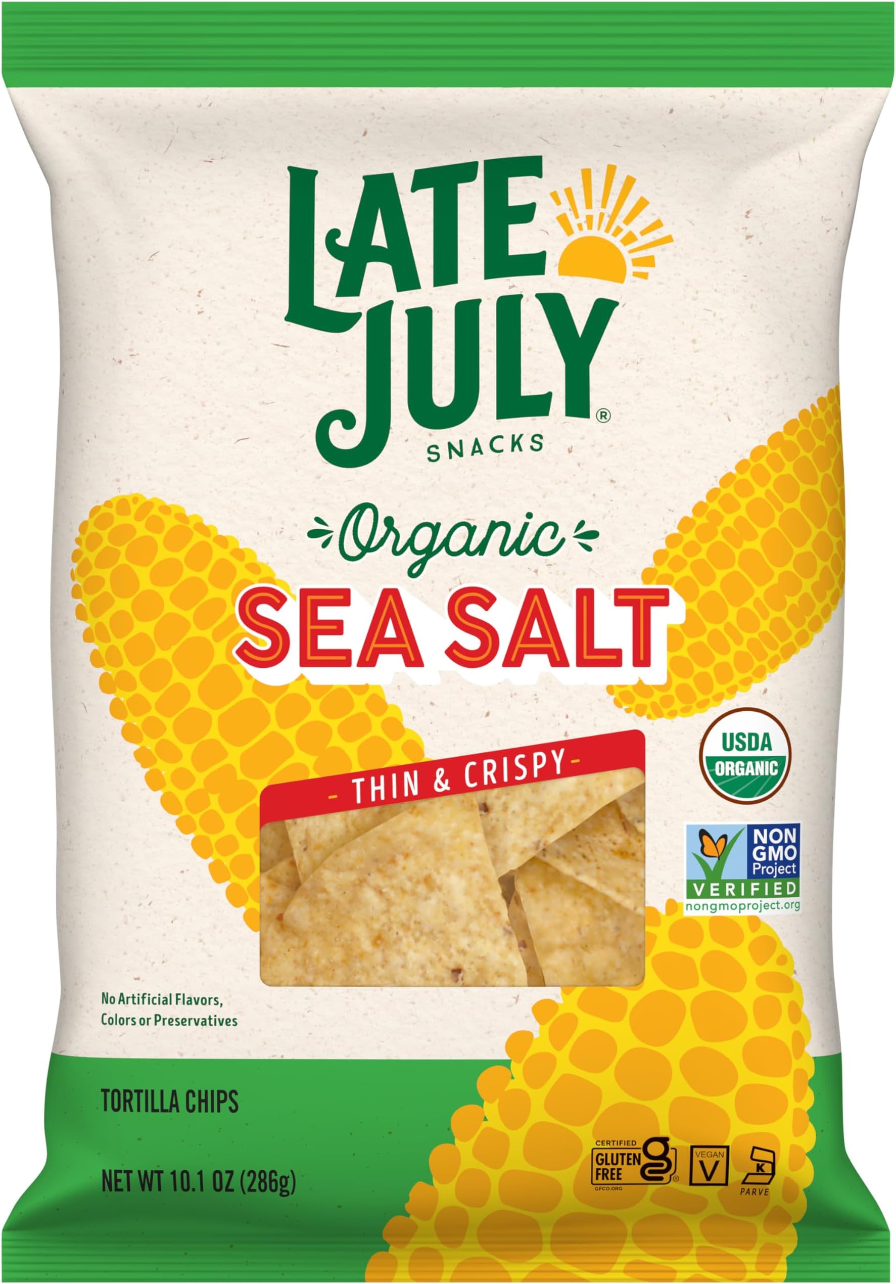 Sea Salt Organic Tortilla Chips, 10.1 Oz Bag