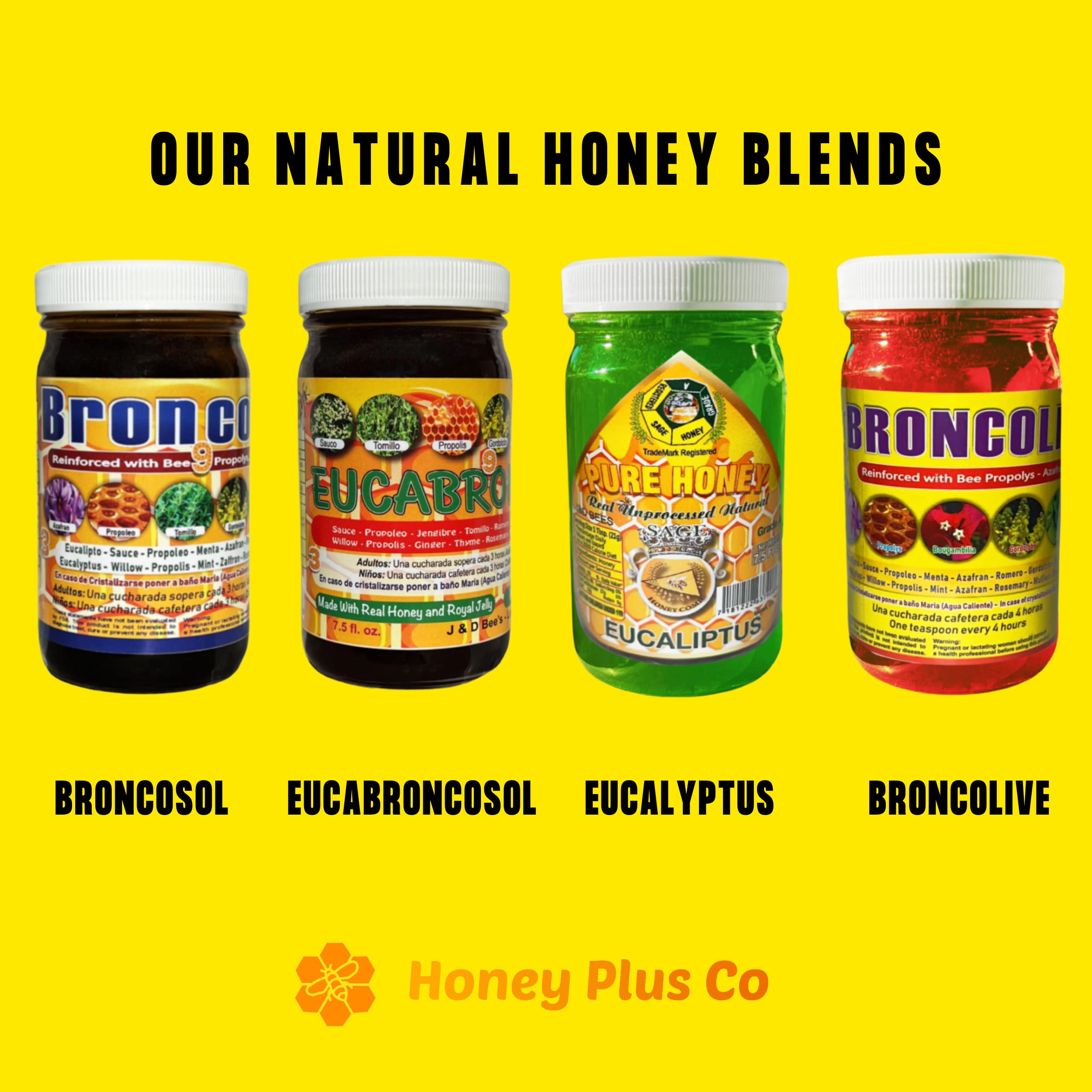 Buy Broncosol Plus Natural Honey Cough Syrup (Jarabe De Miel Para Tos