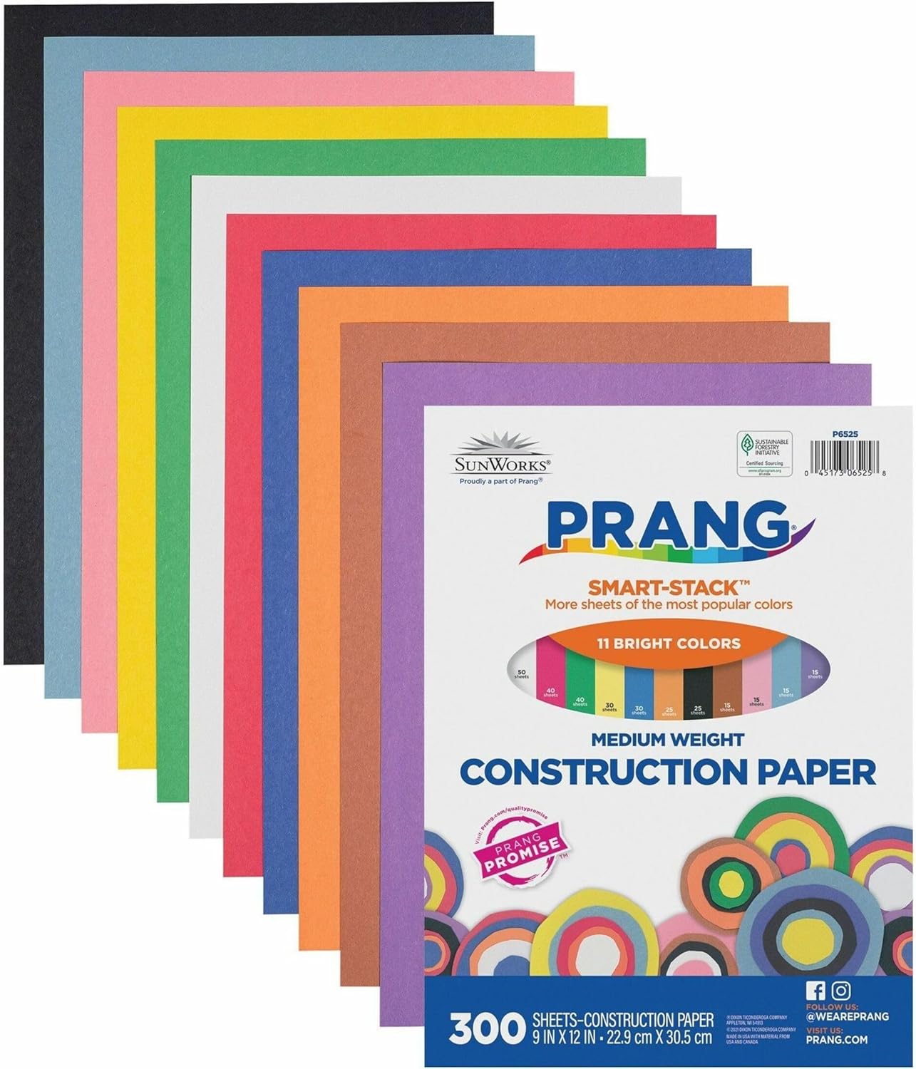 Prang/SunWorks Construction Paper Smart-Stack 9x12