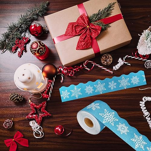 Miniatura 11 de Bordes de tablón de anuncios de 65 pies, bordes festoneados brillantes, borde decorativo para póster, decoración de aula para escuela, tiras de Verde