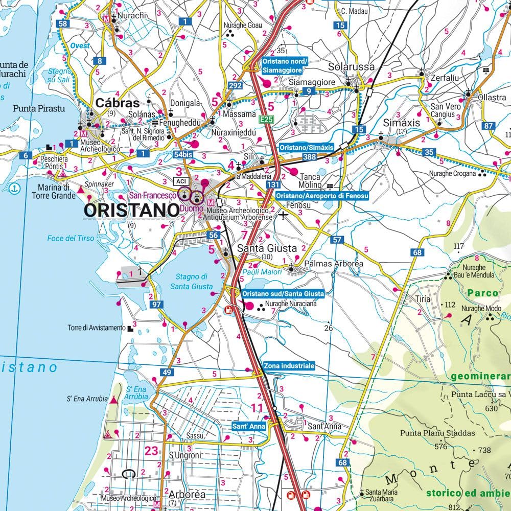 freytag & berndt Straßenkarte Sardinien Set 1:150.000: 2 Blätter in Kunststoff-Hülle mit Infoguide und Top Tips, Radrouten