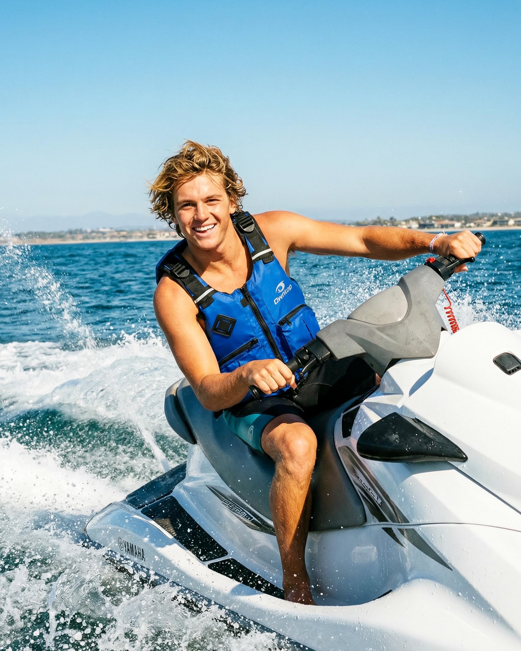 Owntop Schwimmweste Erwachsene mit Trinkrucksack, Zwei Reißverschlusstaschen| Verstellbare Auftriebsweste| Leichte Schwimmjacke Unisex für SUP, Kajakfahren, Angeln Alle Wassersportarten