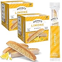 Vista 1 de Nonni's Limone Lemon-Iced Biscotti Cookies – Individually Wrapped Italian Tea-Time Snack, Crunchy Twice-Baked, 110 Cal Each, 21.5 oz Carton, 2 Pack