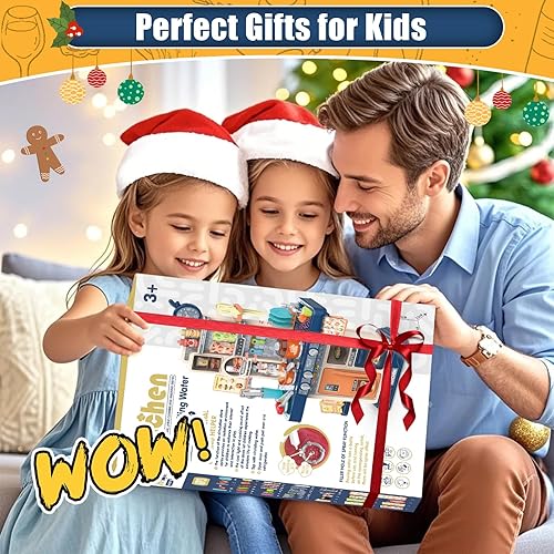 Miniatura 7 de Juego de cocina para niños pequeños, juego de cocina para niños pequeños, juguetes para niñas con estufa de cocina, vapor, fregadero y alimentos,