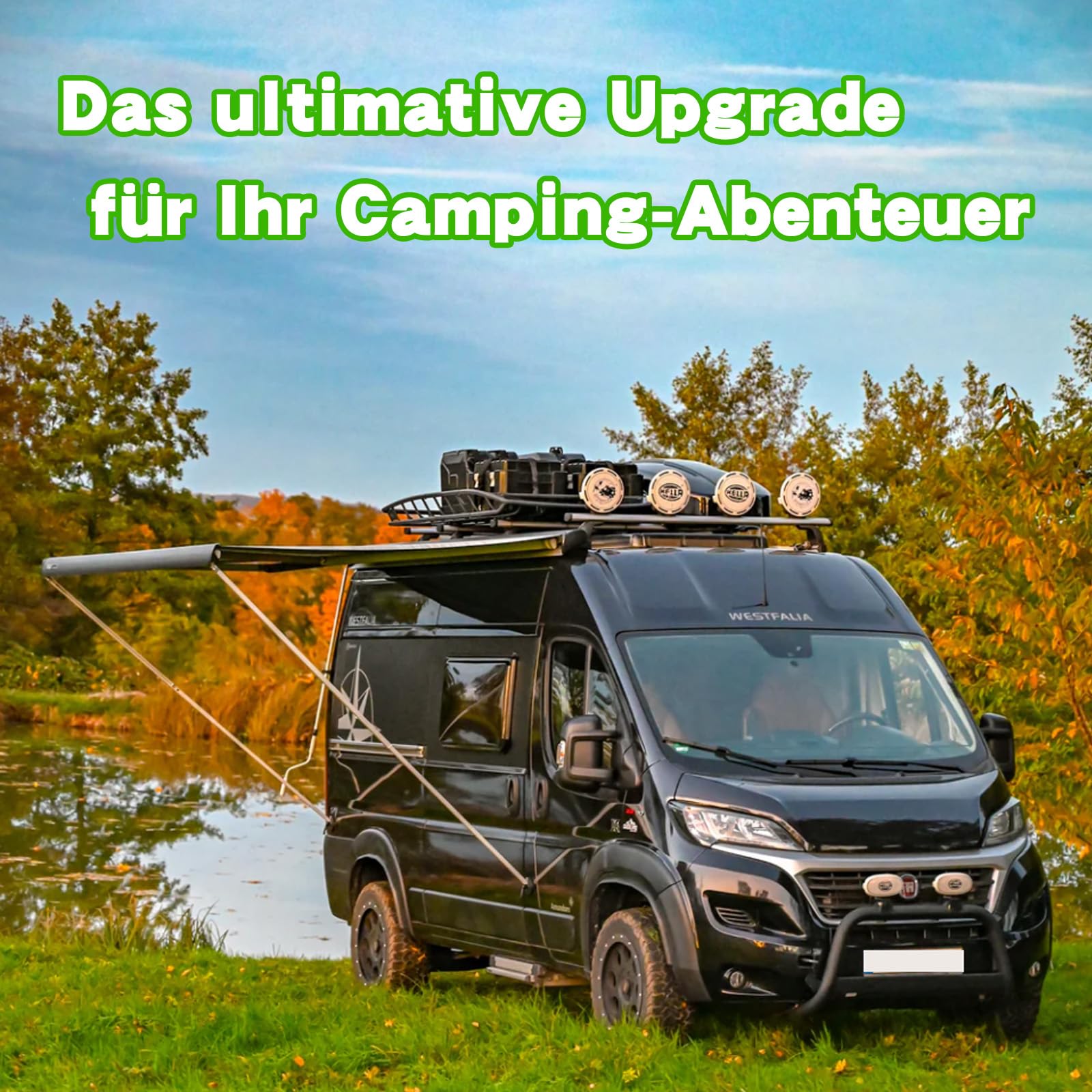 Markisenhalter mit Magnet (2 Stück) | Halterung für Markisenfuß | Markisenfusshalter Passend für Thule, Fiamma, Dometic | Zubehör für Wohnmobil, Camper, Kastenwagen & Van
