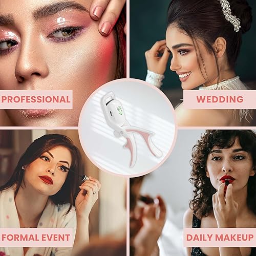 Miniatura 7 de Kit de rizador de pestañas eléctrico con calefacción, terapia de pestañas calientes, herramientas profesionales para pestañas, levantador de