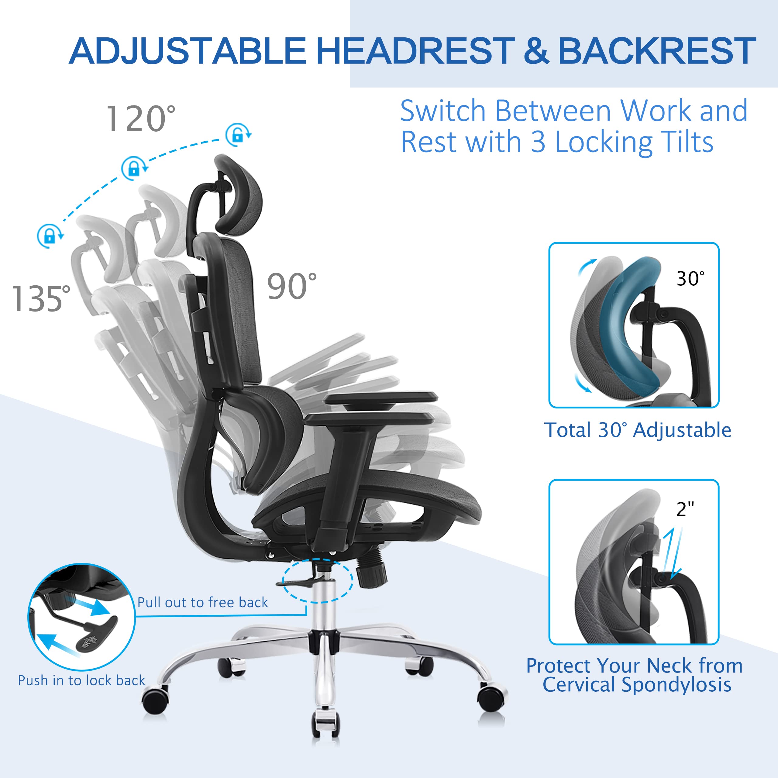 FelixKing Office Chair, Ergon...B09V7M7Y23