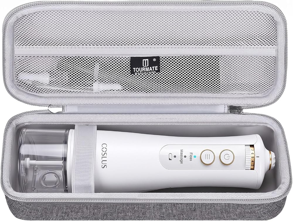 Tourmate Hard Case for COSLUS E40/PRO/X/MAX Water Flosser, Gray, Case Only — 사진 1