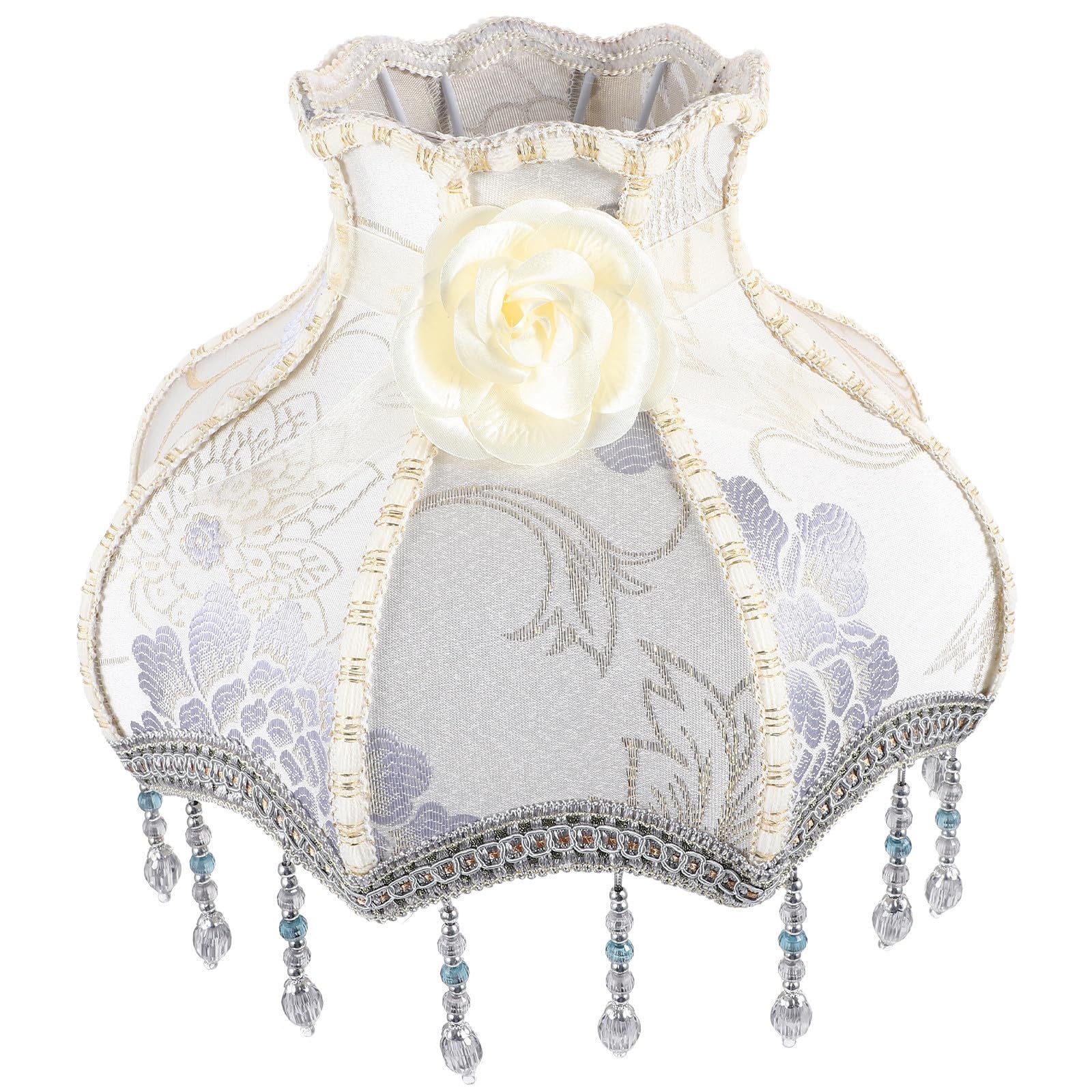 Abat-jour Vintage en Tissu E27, Éclairage Doux, Style Victorien
