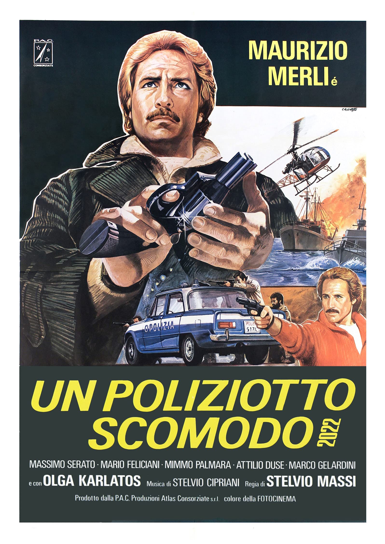 2022 Wall Calendar [12 pages 8"x11"] STELVIO MASSI Vintage Movie Posters Trash Film Collection