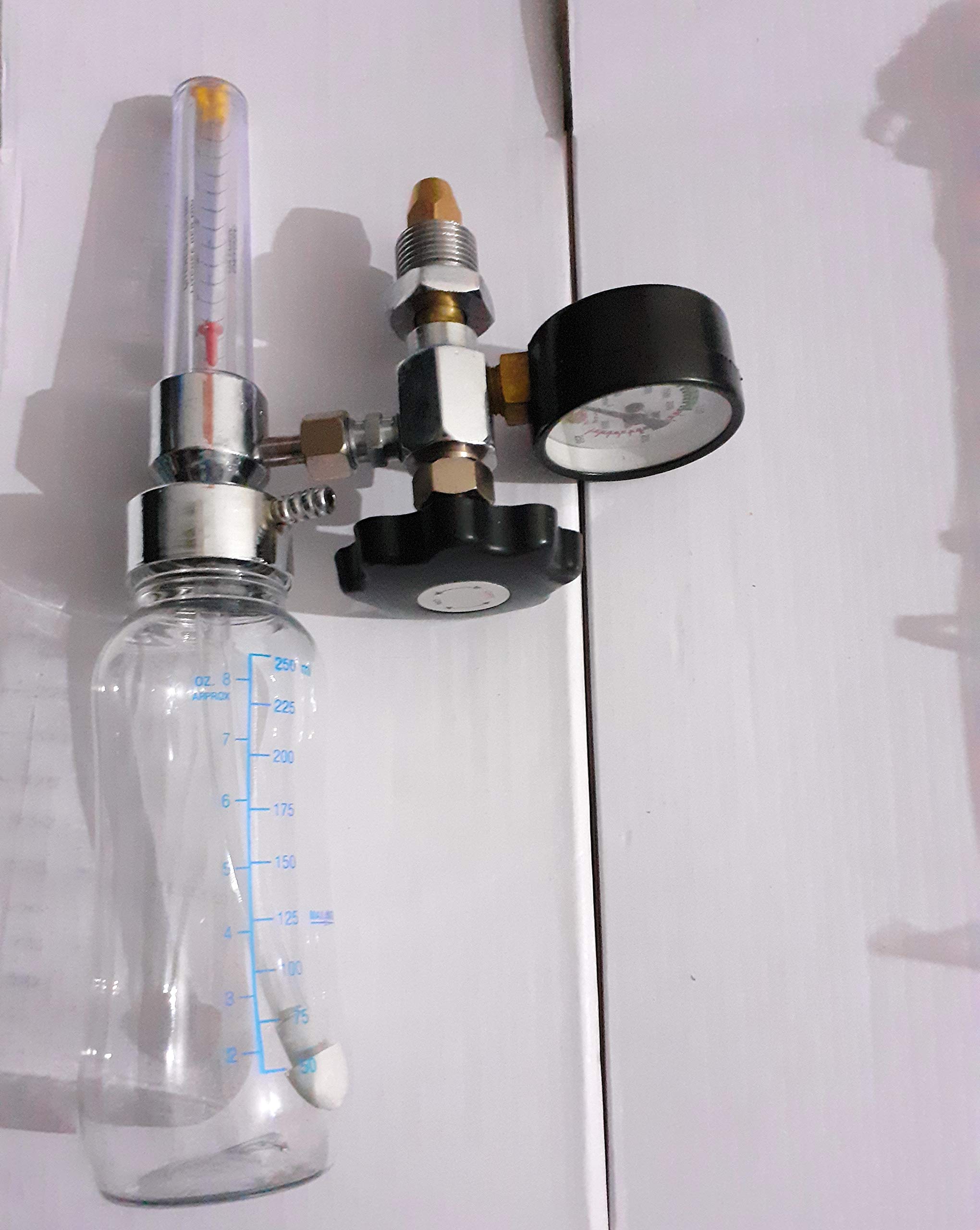 fast Life Oxygen Flowmeter with Humidifier Bottle