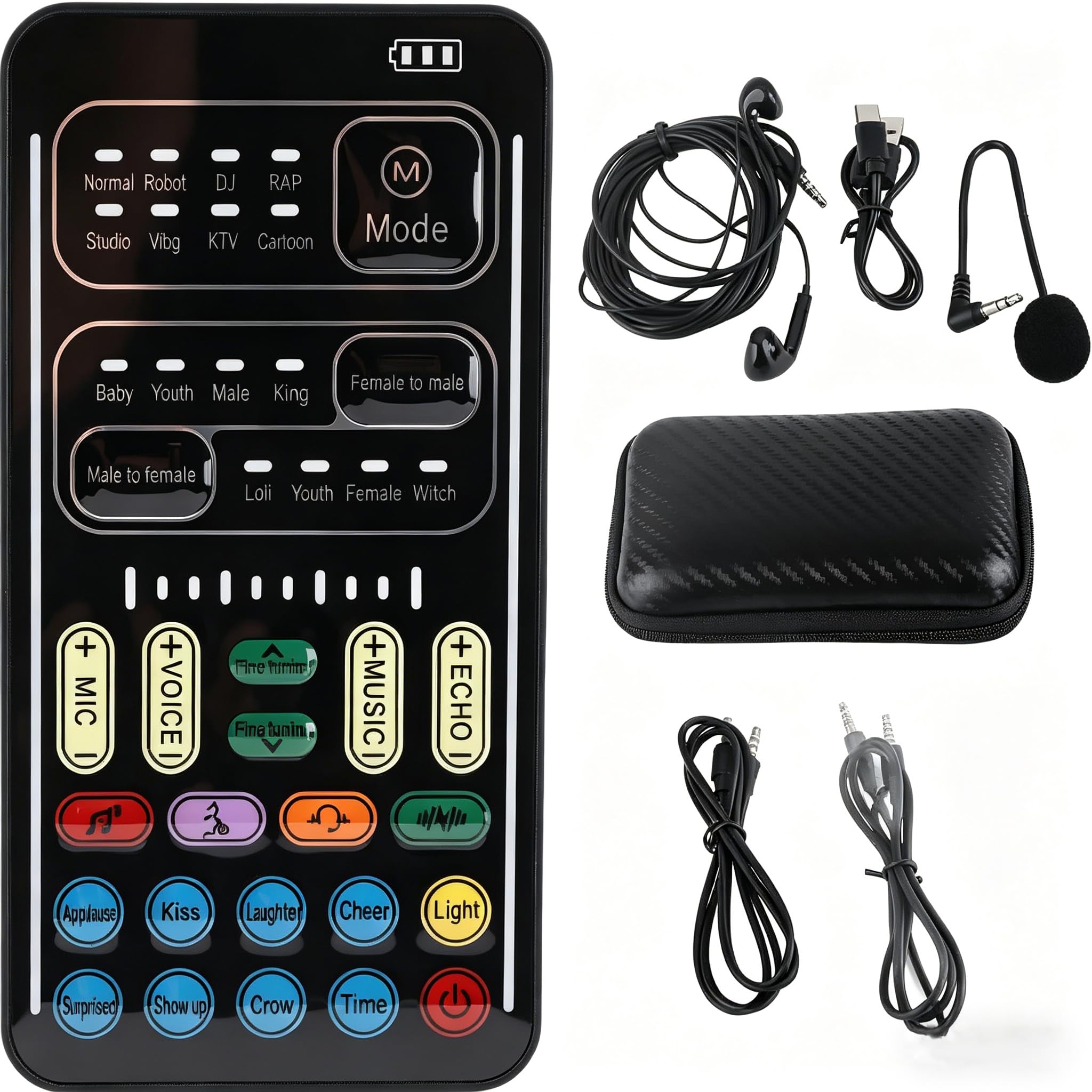 Amazon.com: I9 Voice Changer Set, Sound Card for Live Streaming