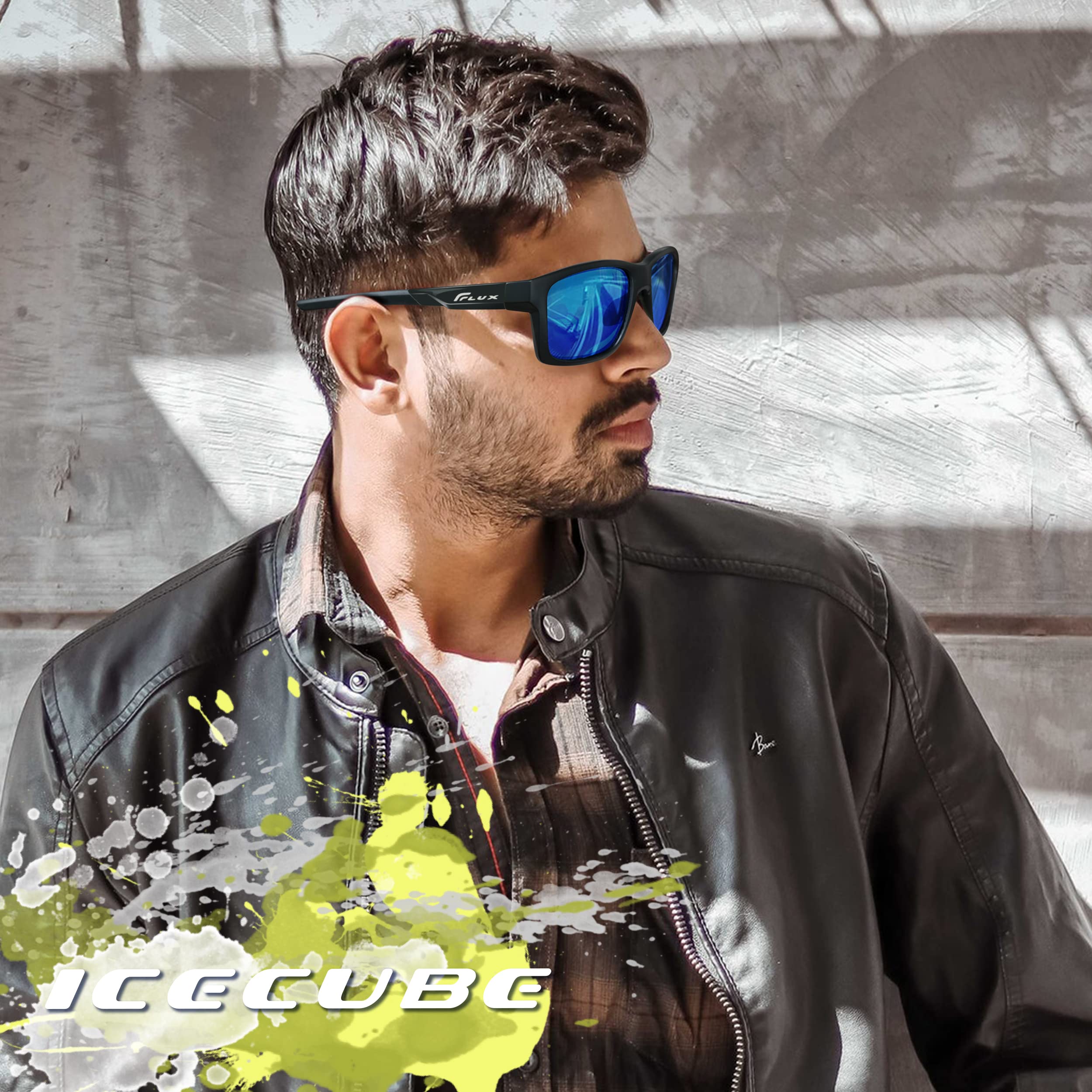 ICECUBE Verano occhiali da sole polarizzati sportivi con funzione antiscivolo e supporto per il naso regolabile e telaio leggero, per uomini e donne durante la guida, la corsa