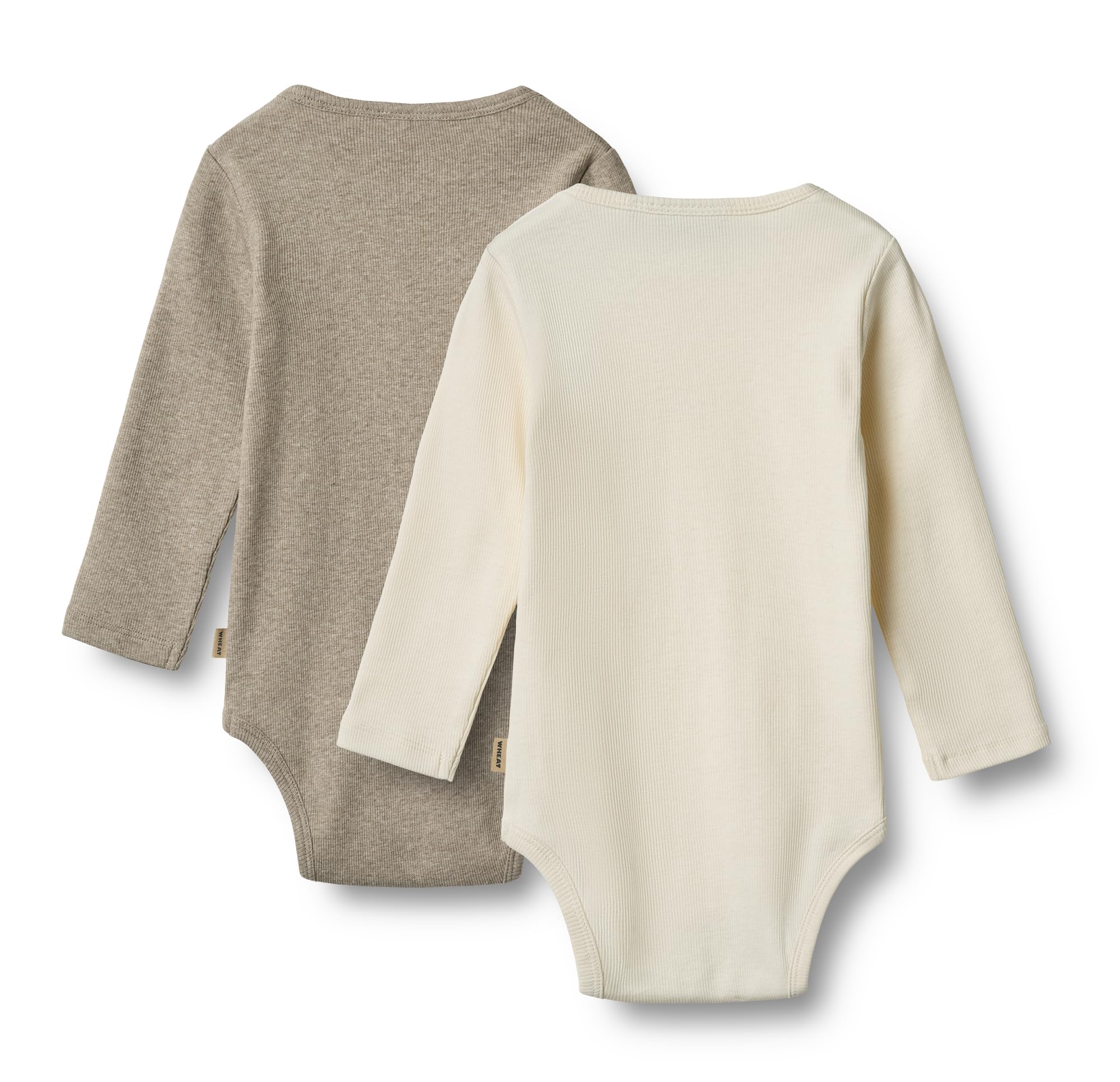 Wheat Unisex Baby Unisex 2er Pack Doppelpack Rib Body Strampler Langarm Spencer Body