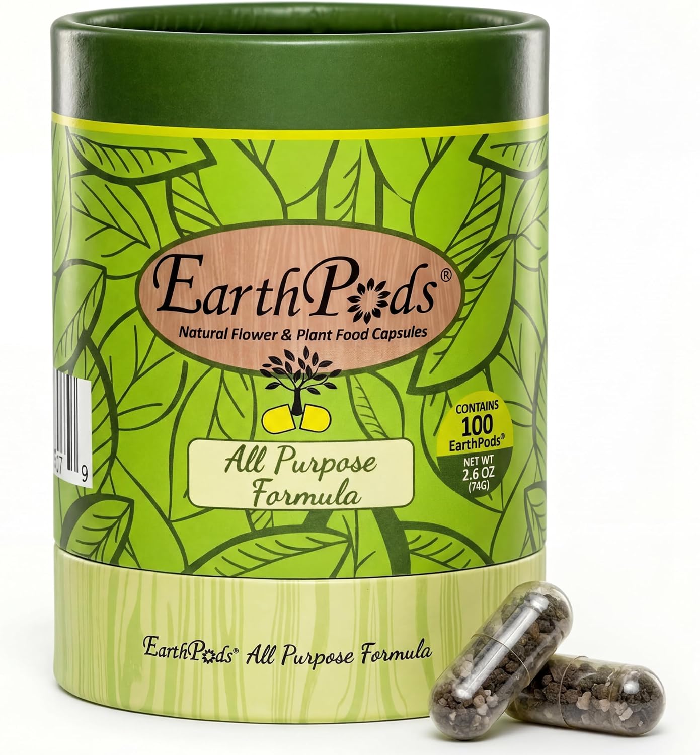 EarthPods Cápsulas Orgánicas de Fertilizante para Plantas de Interior (100 unidades) miniatura 1