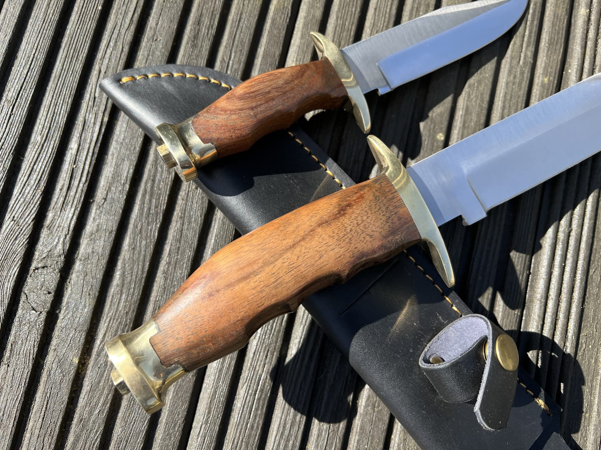 Perkin Feststehende Jagdmesser-Set 2-teiliges Jagdmesser-Set mit Scheide aus Bowie-Messern
