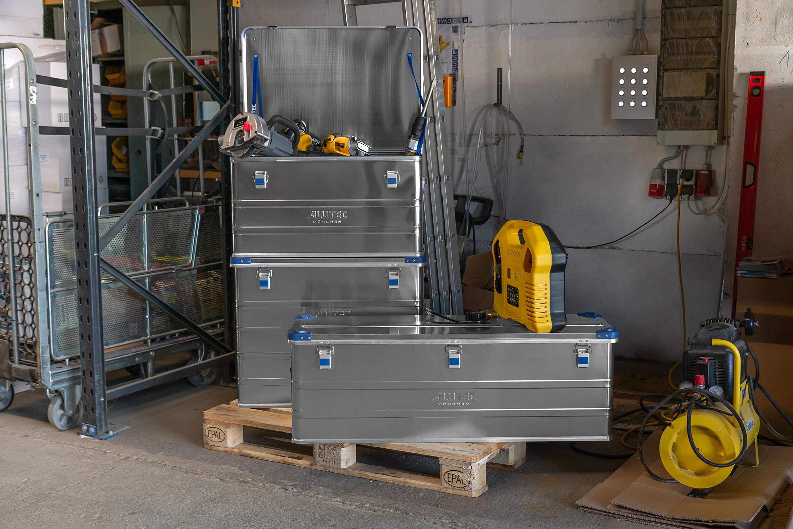 Caisse de transport Alutec INDUSTRY 157 13157 aluminium (L x l x H) 782 x 585 x 410 mm 1 pc(s)