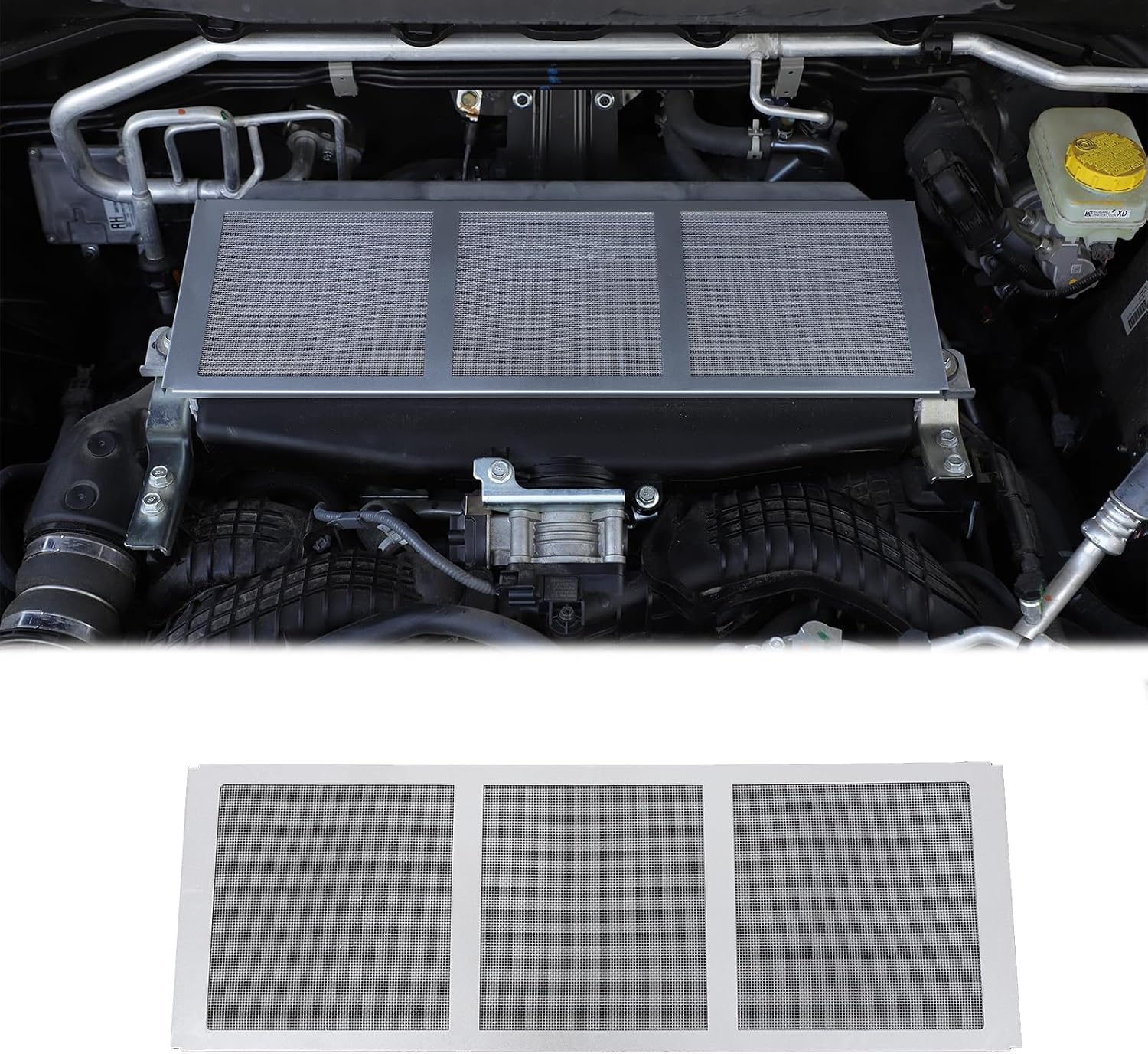Car Engine Radiator Protection Net Compatible with Subaru Ascent 2019-2026,Carbon Steel Radiator Grill Mesh Cover Car Interior Accessories (Red)