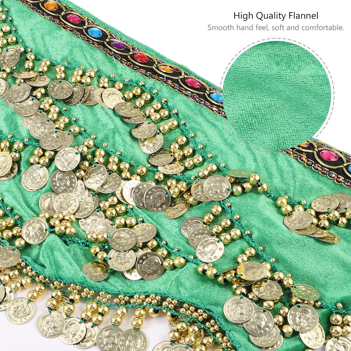 베스트스포츠 스팽글 스커트 스팽글 스커트 밸리댄스 코인 벨트 댄싱 힙 스카프 랩 댄스 스커트 코인 벨트 여성용 밸리댄스 허리 체인 그린  스팽글 스커트 여성용 벨트 여성용 벨트-Freehip.co.kr