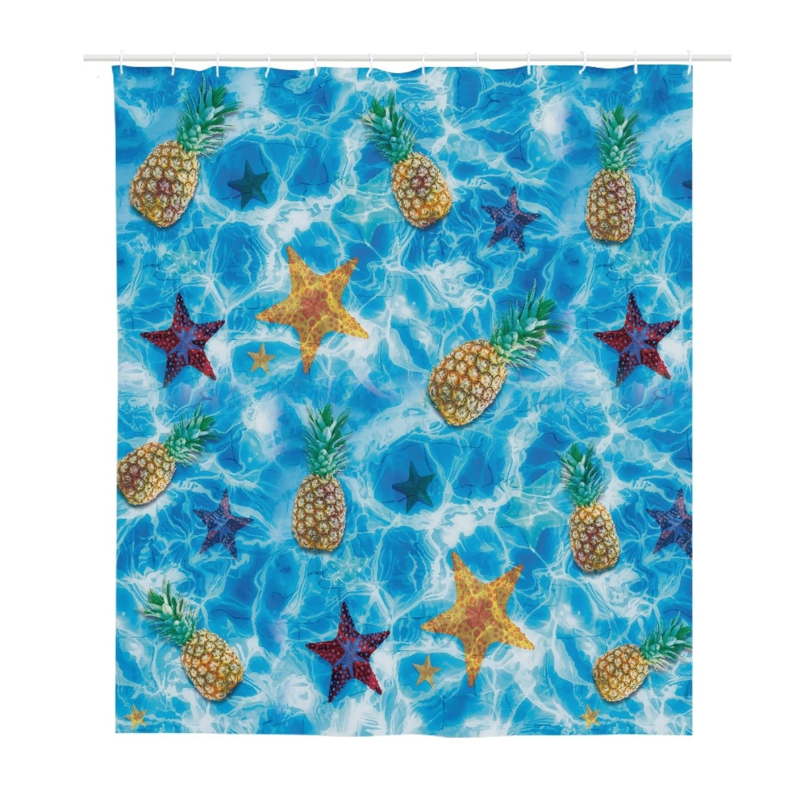 Rideau de Douche Anti Moisissure 200x240 cm imperméable à séchage rapide jaune