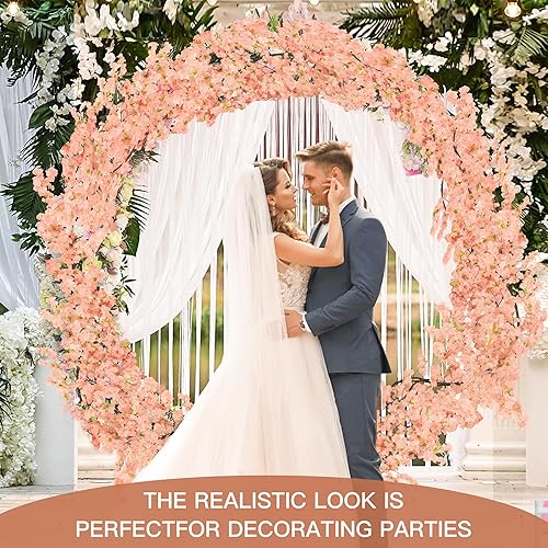 Miniatura 3 de Árbol artificial de cerezo en flor con luz LED, árbol de cerezo artificial, árbol de Sakura rosa champán artificial para fiesta, boda, oficina,