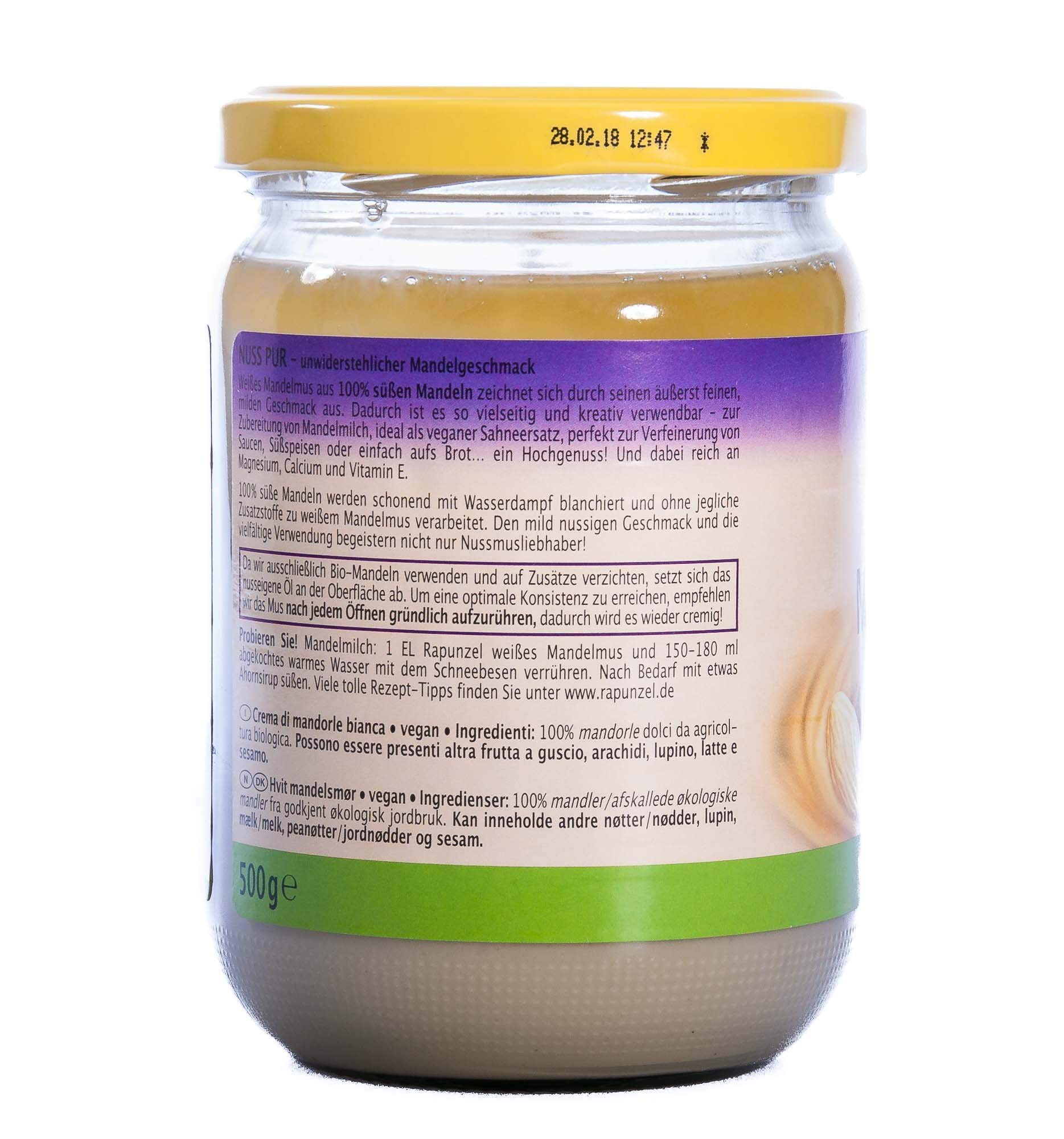 Rapunzel weißes Mandelmuß, 1er Pack (1 x 500 g) - Bio