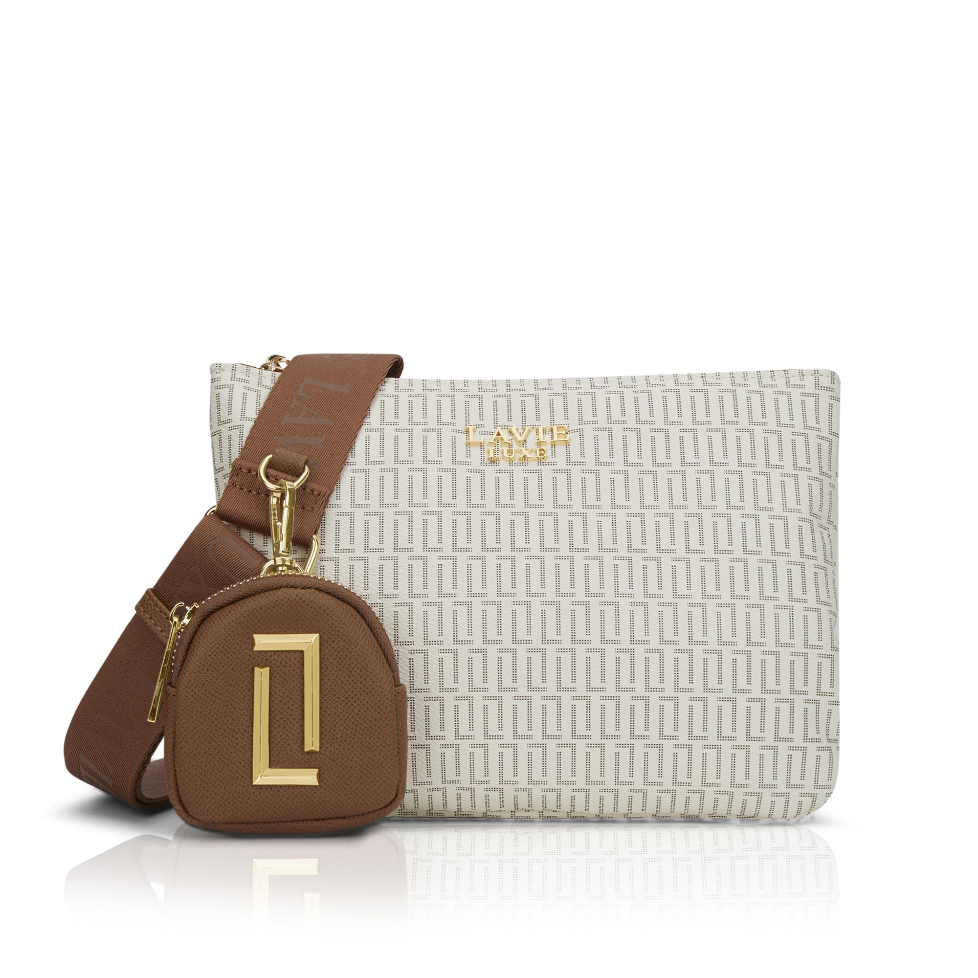 Women's Monogram Milan 5 Compartment Cross Body Sling Bag | Ladies Purse Handbag | Gift for Women-image-30