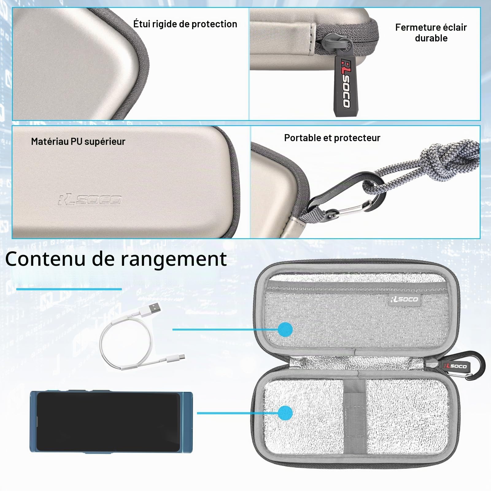 RLSOCO Étui Compatible Vasco Traducteur Vocal V4