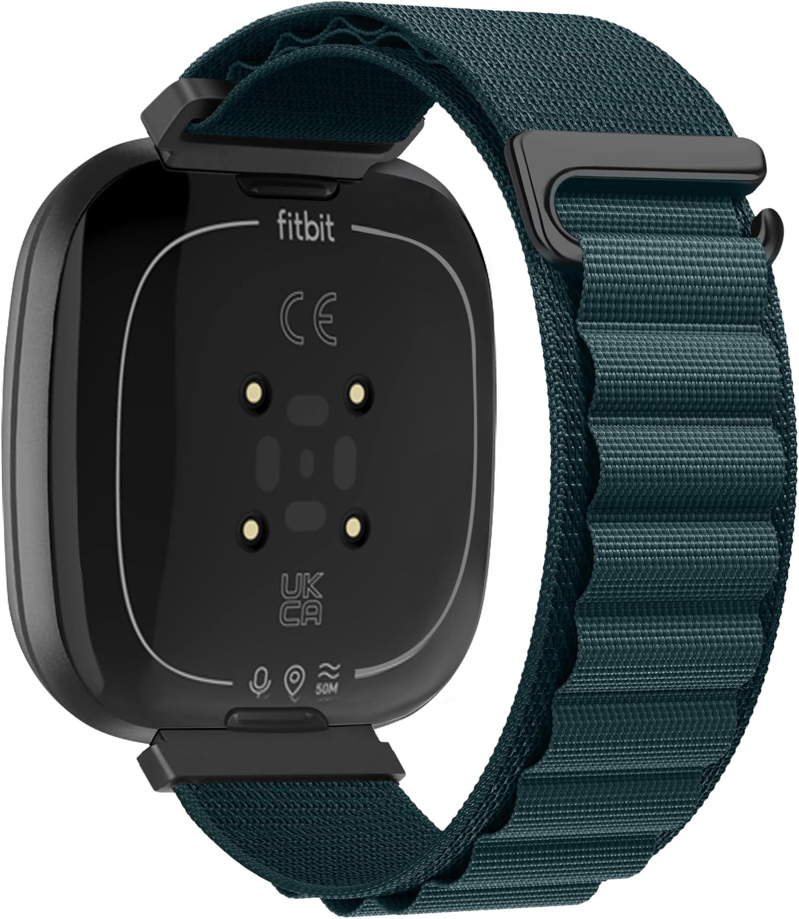 Compatible with Fitbit Sense 2/Fitbit Versa 4 Watch Strap Fitbit Sense/Fitbit Versa 3 Nylon Solo Loop Replacement Watch Band for Men women