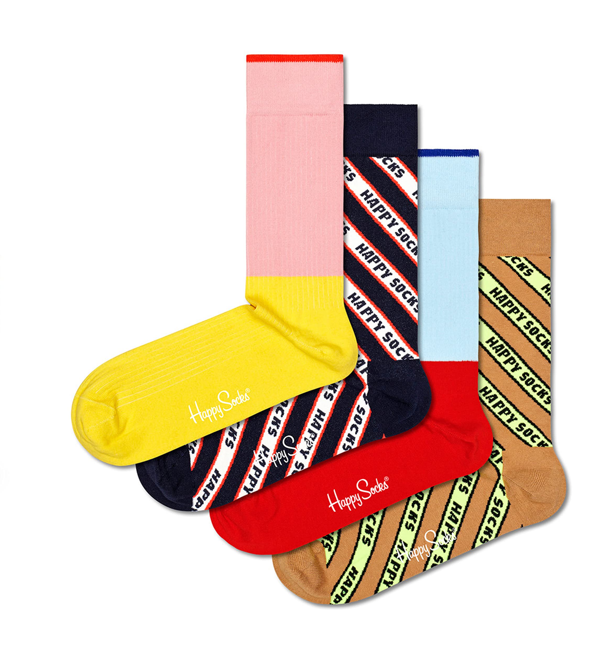 Happy Socks Wydanie Solid – Kolorowe Skarpetki Z Bawełny Organicznej - Gładkie Skarpetki Damskie I Męskie