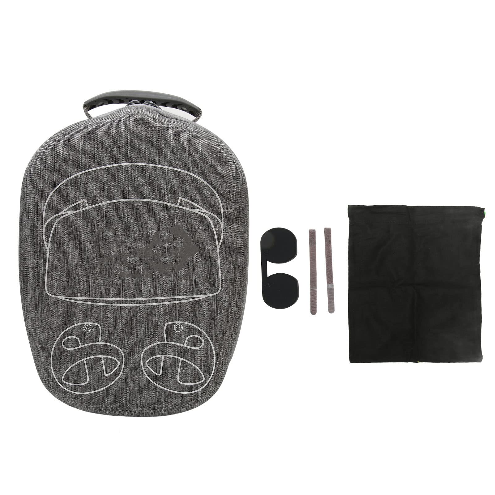 lyrlody Étui de Voyage VR pour PS VR2, étui de Protection Rigide en EVA avec Compartiments pour Accessoires et Sangle Externe pour écouteurs et Contrôleurs
