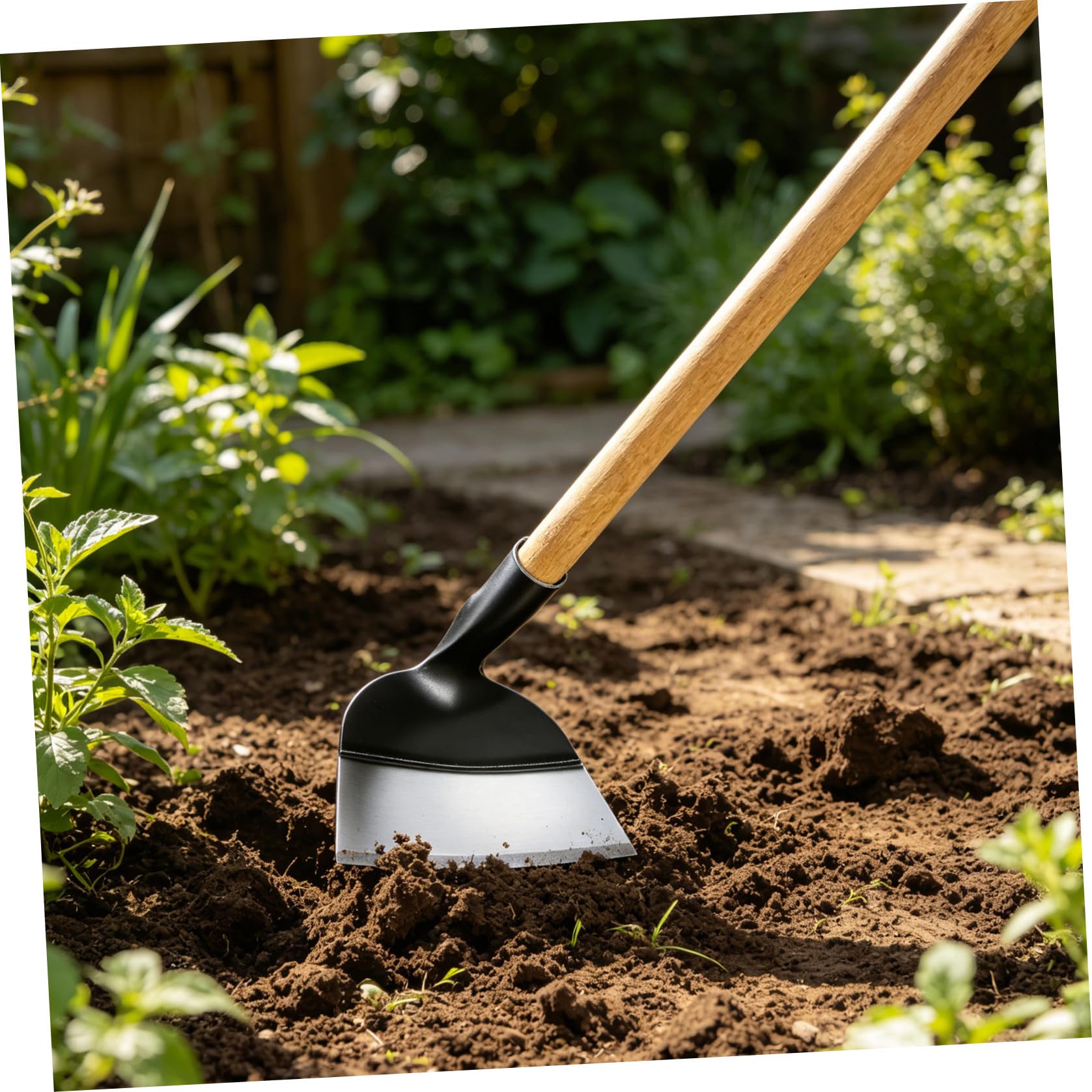 POPETPOP Zappetta in Acciaio Larga per Giardinaggio e Diserbo Terreno Manuale senza Manico per Orto e Prato Attrezzo per Lavori Agricoli e Coltivazione